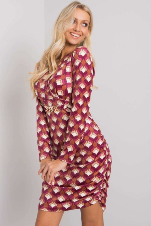 Sukienka Model DHJ-SK-12695.26P Dark Pink - Italy Moda Italy Moda Sukienka Model DHJ-SK-12695.26P Dark Pink - Italy Moda Italy Moda