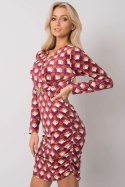 Sukienka Model DHJ-SK-12695.26P Dark Pink - Italy Moda Italy Moda Sukienka Model DHJ-SK-12695.26P Dark Pink - Italy Moda Italy Moda