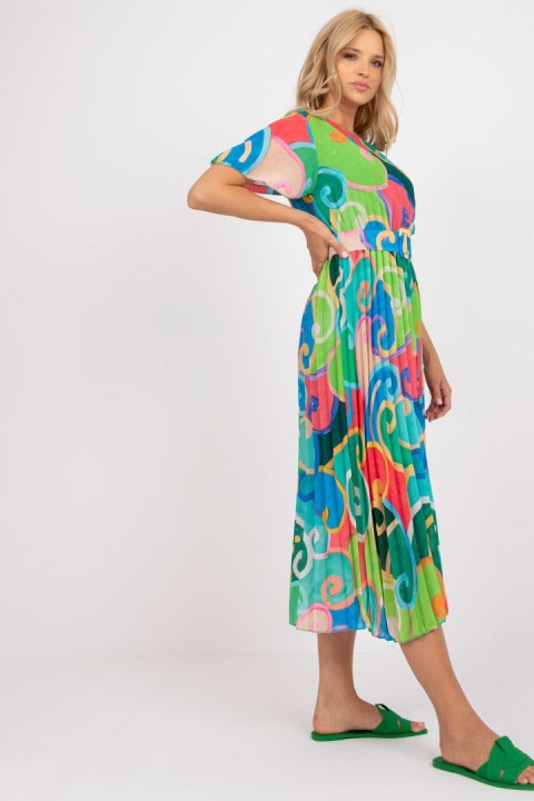 Sukienka Model DHJ-SK-13769.66P Green - Italy Moda Italy Moda Sukienka Model DHJ-SK-13769.66P Green - Italy Moda Italy Moda