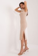 Sukienka Model DHJ-SK-17732.22 Dark Beige - Italy Moda Italy Moda Sukienka Model DHJ-SK-17732.22 Dark Beige - Italy Moda Italy Moda