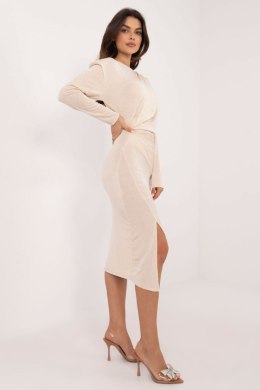 Sukienka Model DHJ-SK-18206.67 Light Beige - Italy Moda Italy Moda