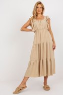 Sukienka Model DHJ-SK-8352.04 Dark Beige - Italy Moda Italy Moda Sukienka Model DHJ-SK-8352.04 Dark Beige - Italy Moda Italy Moda