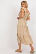 Sukienka Model DHJ-SK-8352.04 Dark Beige - Italy Moda Italy Moda Sukienka Model DHJ-SK-8352.04 Dark Beige - Italy Moda Italy Moda