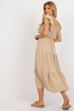 Sukienka Model DHJ-SK-8352.04 Dark Beige - Italy Moda Italy Moda