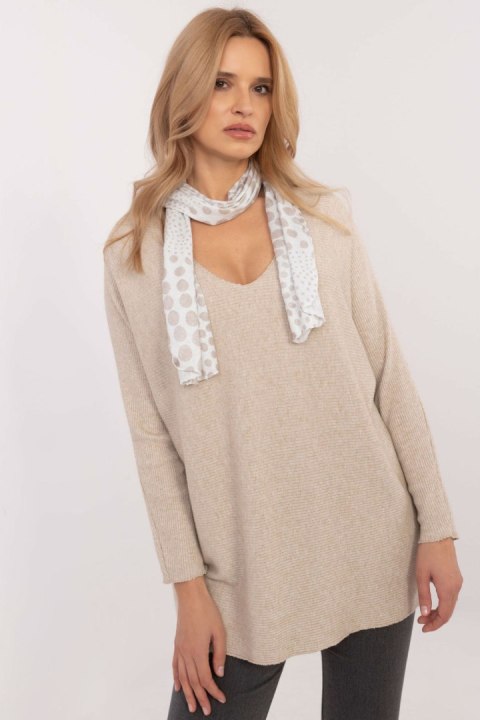 Sweter Damski Model DHJ-BZ-19226.91 Beige - Italy Moda Italy Moda Sweter Damski Model DHJ-BZ-19226.91 Beige - Italy Moda Italy Moda