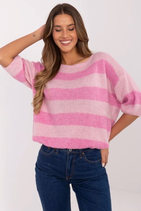 Sweter Damski Model MI-SW-2503.84 Pink - Italy Moda Italy Moda Sweter Damski Model MI-SW-2503.84 Pink - Italy Moda Italy Moda