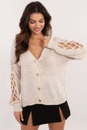Sweter Damski Model MI-SW-2908.28 Light Beige - Italy Moda Italy Moda Sweter Damski Model MI-SW-2908.28 Light Beige - Italy Moda Italy Moda