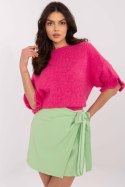 Sweter Damski Model MI-SW-2913.99 Fluo Pink - Italy Moda Italy Moda Sweter Damski Model MI-SW-2913.99 Fluo Pink - Italy Moda Italy Moda
