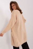 Sweter Kardigan Model DHJ-SW-1009.09P Beige - Italy Moda Italy Moda Sweter Kardigan Model DHJ-SW-1009.09P Beige - Italy Moda Italy Moda