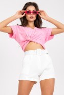 Szorty Damskie Model DHJ-SN-15776.01P White - Italy Moda Italy Moda Szorty Damskie Model DHJ-SN-15776.01P White - Italy Moda Italy Moda