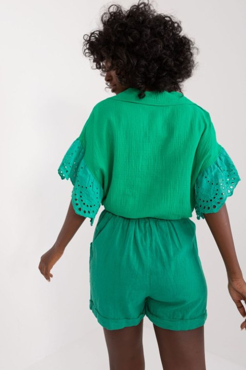 Szorty Damskie Model DHJ-SN-2598.29X Green - Italy Moda Italy Moda Szorty Damskie Model DHJ-SN-2598.29X Green - Italy Moda Italy Moda