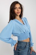 Bluzka Model DHJ-BZ-13866.92P Light Blue - Italy Moda Italy Moda Bluzka Model DHJ-BZ-13866.92P Light Blue - Italy Moda Italy Moda