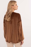 Bluzka Model DHJ-BZ-19902.49P Light Brown - Italy Moda Italy Moda Bluzka Model DHJ-BZ-19902.49P Light Brown - Italy Moda Italy Moda