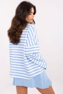 Bluzka Model MI-BZ-391739-1.19 White/Blue - Italy Moda Italy Moda Bluzka Model MI-BZ-391739-1.19 White/Blue - Italy Moda Italy Moda