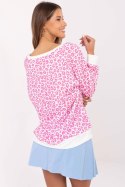 Bluzka Model MI-BZ-M742.86 White/Pink - Italy Moda Italy Moda Bluzka Model MI-BZ-M742.86 White/Pink - Italy Moda Italy Moda