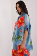 Koszula Damska Model DHJ-KS-19007-1.30 Blue - Italy Moda Italy Moda Koszula Damska Model DHJ-KS-19007-1.30 Blue - Italy Moda Italy Moda