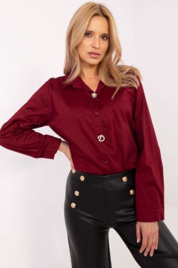 Koszula Damska Model DHJ-KS-20132.04P Bordo - Italy Moda Italy Moda