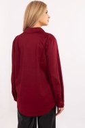 Koszula Damska Model DHJ-KS-20132.04P Bordo - Italy Moda Italy Moda Koszula Damska Model DHJ-KS-20132.04P Bordo - Italy Moda Italy Moda