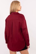 Koszula Damska Model DHJ-KS-9230.75P Bordo - Italy Moda Italy Moda Koszula Damska Model DHJ-KS-9230.75P Bordo - Italy Moda Italy Moda