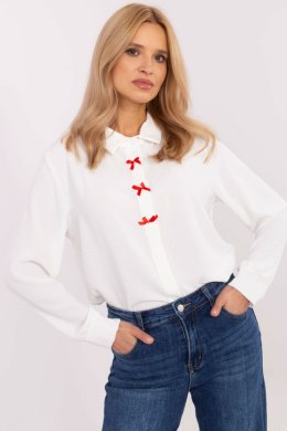 Koszula Damska Model MI-KS-91540.59P Ecru - Italy Moda Italy Moda