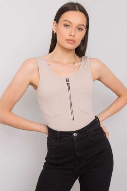 Koszulka Top MOdel DHJ-TP-13287.36P Beige - Italy Moda Italy Moda