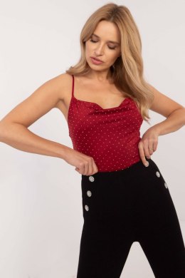 Koszulka Top Model DHJ-TP-20051.78 Bordo - Italy Moda Italy Moda