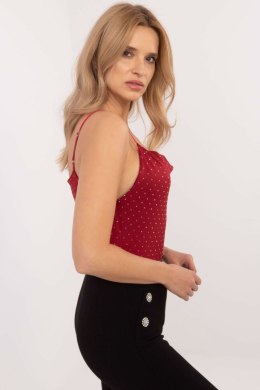 Koszulka Top Model DHJ-TP-20051.78 Bordo - Italy Moda Italy Moda