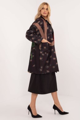 Płaszcz Damski Model DHJ-PL-19821.60P Black - Italy Moda Italy Moda
