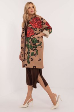 Płaszcz Damski Model DHJ-PL-19821.60P Camel - Italy Moda Italy Moda