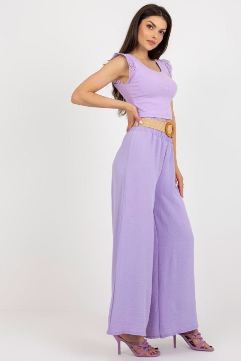 Spodnie Damskie Model DHJ-SP-8387.57 Light Violet - Italy Moda Italy Moda Spodnie Damskie Model DHJ-SP-8387.57 Light Violet - Italy Moda Italy Moda