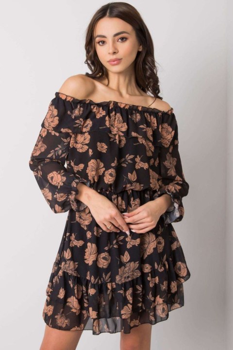 Sukienka Model DHJ-SK-15015.56P Camel - Italy Moda Italy Moda Sukienka Model DHJ-SK-15015.56P Camel - Italy Moda Italy Moda