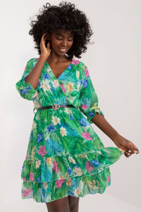 Sukienka Model DHJ-SK-17370-1.99 Green - Italy Moda Italy Moda Sukienka Model DHJ-SK-17370-1.99 Green - Italy Moda Italy Moda