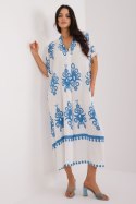 Sukienka Model DHJ-SK-17951.03X White/Blue - Italy Moda Italy Moda Sukienka Model DHJ-SK-17951.03X White/Blue - Italy Moda Italy Moda