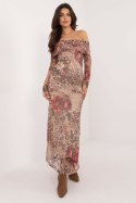 Sukienka Model DHJ-SK-18702-1.13P Beige - Italy Moda Italy Moda Sukienka Model DHJ-SK-18702-1.13P Beige - Italy Moda Italy Moda