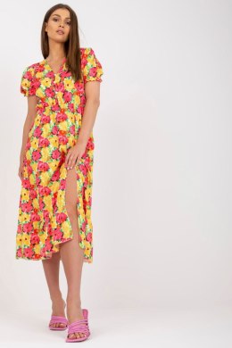 Sukienka Model DHJ-SK-7006-3.39 Yellow - Italy Moda Italy Moda