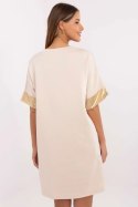 Sukienka Model MI-SK-A6192.52 Beige - Italy Moda Italy Moda Sukienka Model MI-SK-A6192.52 Beige - Italy Moda Italy Moda