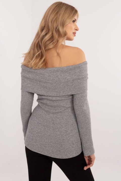 Sweter Damski Model DHJ-SW-A2449.33 Grey - Italy Moda Italy Moda Sweter Damski Model DHJ-SW-A2449.33 Grey - Italy Moda Italy Moda
