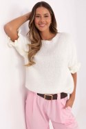 Sweter Damski Model MI-SW-2913.99 Ecru - Italy Moda Italy Moda Sweter Damski Model MI-SW-2913.99 Ecru - Italy Moda Italy Moda