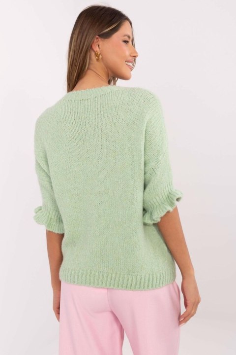 Sweter Damski Model MI-SW-2913.99 Pistacja - Italy Moda Italy Moda Sweter Damski Model MI-SW-2913.99 Pistacja - Italy Moda Italy Moda