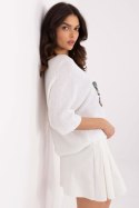 Sweter Damski Model MI-SW-7002.17 Ecru - Italy Moda Italy Moda Sweter Damski Model MI-SW-7002.17 Ecru - Italy Moda Italy Moda