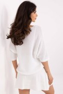 Sweter Damski Model MI-SW-7002.17 Ecru - Italy Moda Italy Moda Sweter Damski Model MI-SW-7002.17 Ecru - Italy Moda Italy Moda
