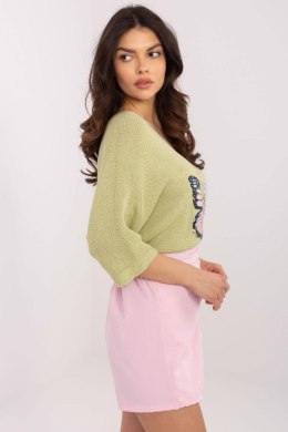 Sweter Damski Model MI-SW-7002.17 Pistacja - Italy Moda Italy Moda