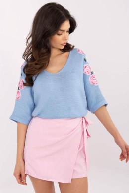 Sweter Damski Model MI-SW-7003.21 Light Blue - Italy Moda Italy Moda