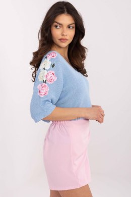 Sweter Damski Model MI-SW-7003.21 Light Blue - Italy Moda Italy Moda