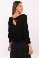 Sweter damski Model MI-SW-2504.69 Black - Italy Moda Italy Moda Sweter damski Model MI-SW-2504.69 Black - Italy Moda Italy Moda