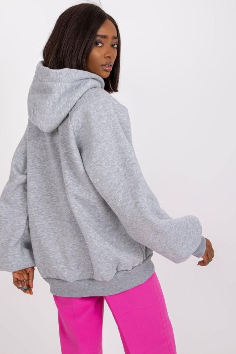 Bluza Damska Model EM-BL-407.06 Grey - Ex Moda Ex Moda Bluza Damska Model EM-BL-407.06 Grey - Ex Moda Ex Moda