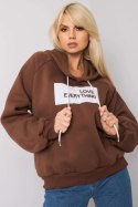 Bluza Damska Model EM-BL-651/2.41X Dark Brown - Ex Moda Ex Moda Bluza Damska Model EM-BL-651/2.41X Dark Brown - Ex Moda Ex Moda