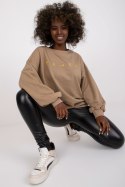 Bluza Damska Model EM-BL-U536/2.00 Dark Beige - Ex Moda Ex Moda Bluza Damska Model EM-BL-U536/2.00 Dark Beige - Ex Moda Ex Moda