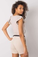 Bluzka Model DHJ-BZ-13301.34P Beige - Italy Moda Italy Moda Bluzka Model DHJ-BZ-13301.34P Beige - Italy Moda Italy Moda