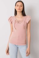 Bluzka Model DHJ-BZ-13301.34P Light Pink - Italy Moda Italy Moda Bluzka Model DHJ-BZ-13301.34P Light Pink - Italy Moda Italy Moda